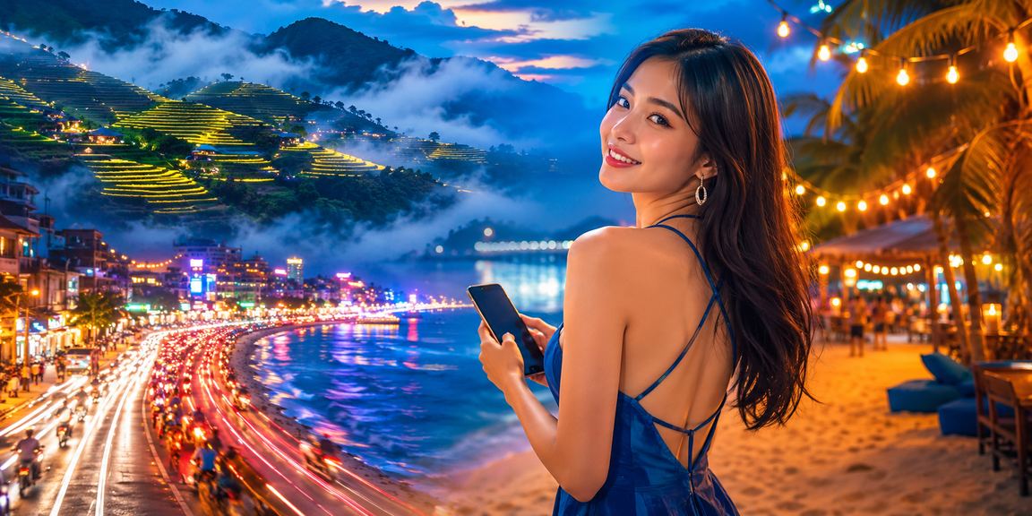 Trải nghiệm casino di động với ánh sáng neon tại Sa Pa